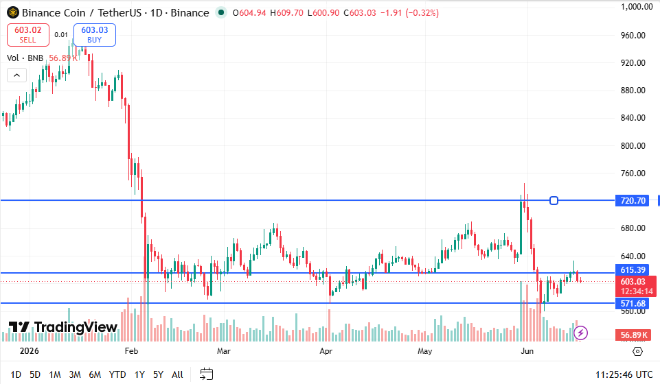 BNB Price Chart