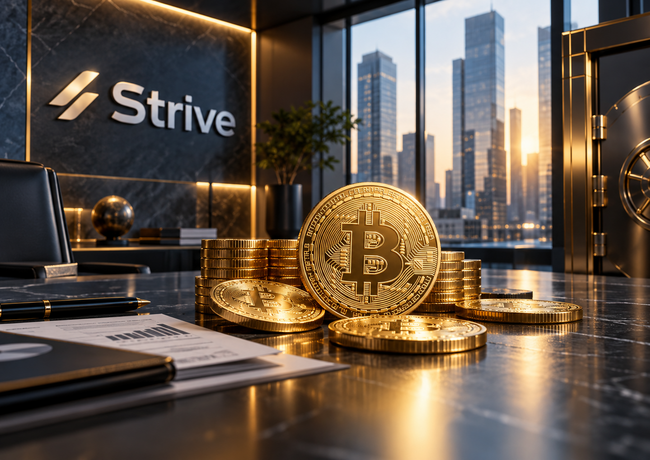 Strive Expands Bitcoin Holdings to 43,000 BTC, Eyes $1 Billion Fundraise